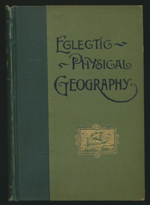 1888 Eclectic Physical Geography by Russell Hinman Science HB book 382 pages