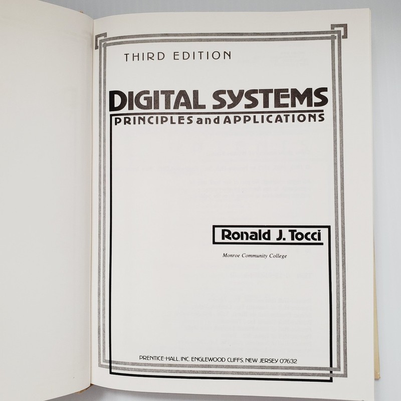 Digital Systems Principles Applications 3rd Edition Vintage Tech Textbook Tocci gallery