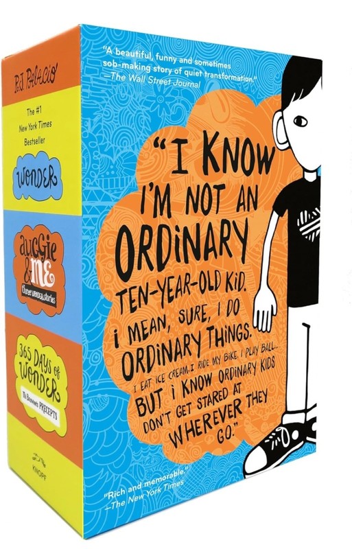 Wonder, Auggie & Me, 365 Days of Wonder boxed set by R.J. Palacio See Descriptio
