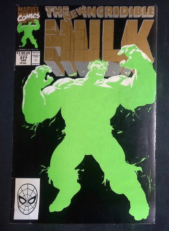 The Incredible Hulk #377 Marvel Comics Gold Foil 2nd Print VF