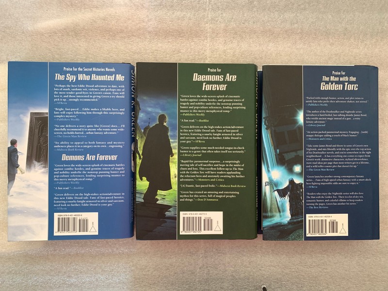 5lbs of 3 SIMON R. GREEN HARDCOVER BOOKS LOT THE SPY WHO HAUNTED ME DAEMONS gallery