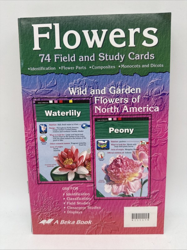 Abeka Flowers Field and Study Cards – 5th & 6th Grade Science