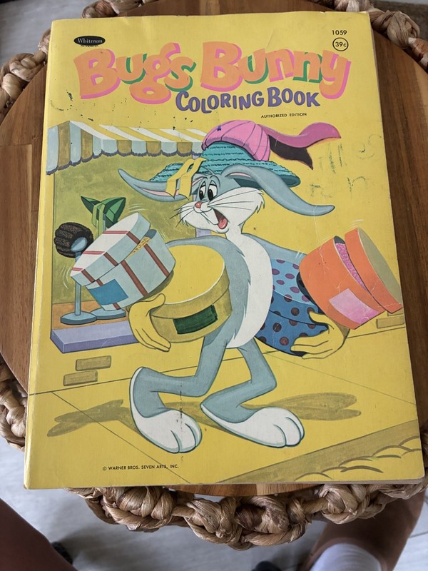 Vintage Coloring Book 1967 Bugs Bunny Looney Tunes #1059 126 pages