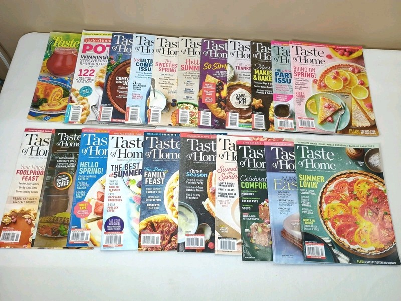 Lot of 21 Taste of Home Mixed Magazines Assortment 2001 – 2026