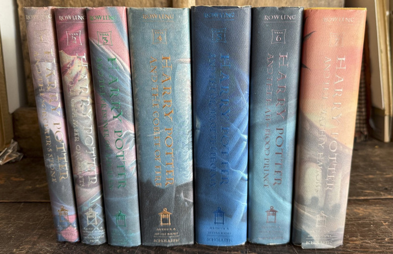 Set of Harry Potter Books by J K Rowling 4,-7 Are all 1st printings 1st editions