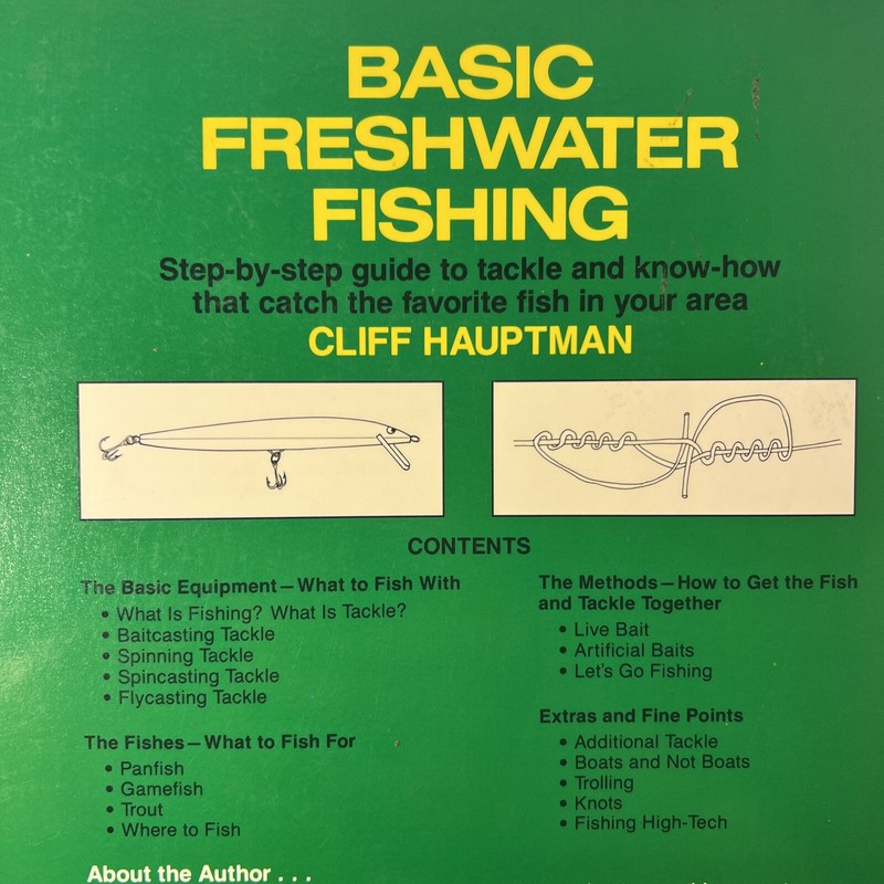 Basic Freshwater Fishing by Cliff Hauptman 1988 Vintage Fisherman PB gallery
