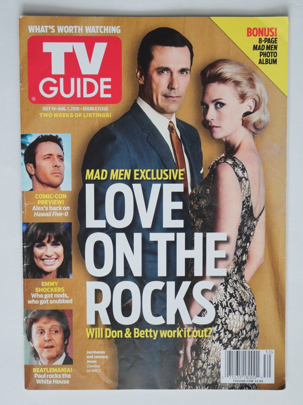 TV Guide – July 19-August 1, 2010 – Mad Men Photo Album