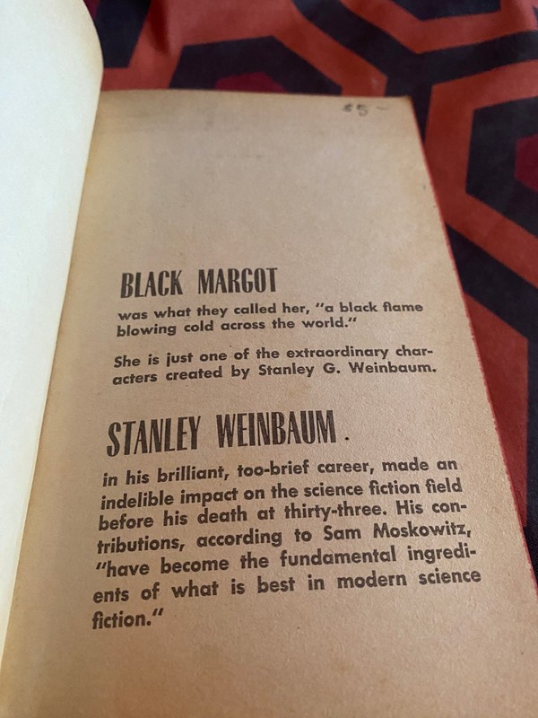 THE BLACK FLAME - Stanley G. Weinbaum | PB (Avon, 1969) | Sci-Fi Classic gallery