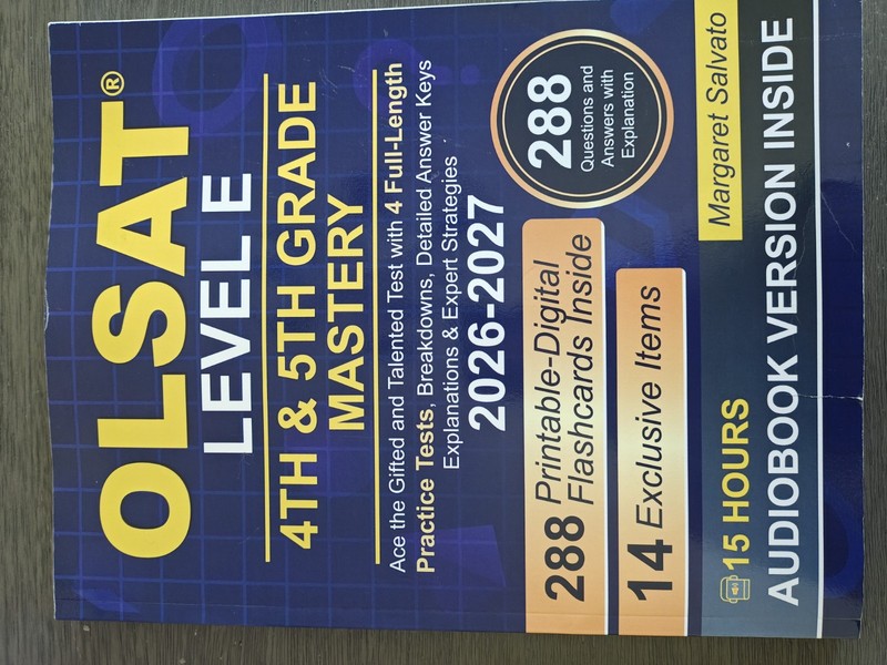 OLSAT 4th And 5th Grade Level E