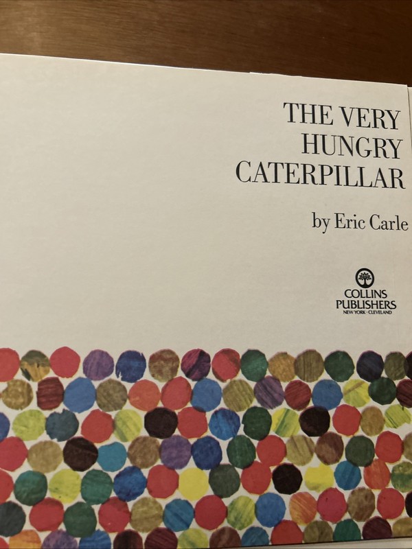 1st Ed HCDJ The Very Hungry Caterpillar by Eric Carle Collins A3450 VG gallery