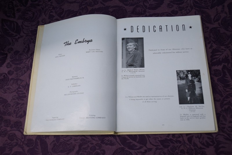 Hillcrest Medical School of Nursing Tulsa OK 1945 Yearbook Annual The Embryo gallery