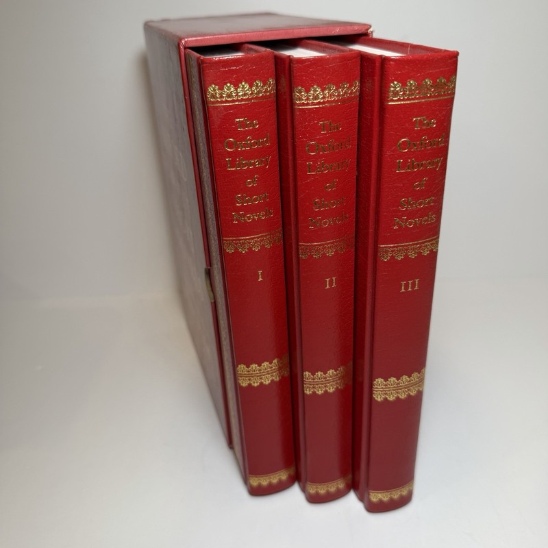 Chosen By John Wain THE OXFORD LIBRARY OF SHORT NOVELS: VOLUMES 1-3 In Red Case