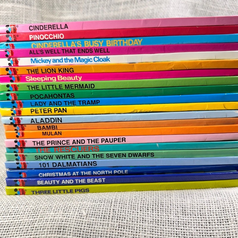 Disney Wonderful World of Reading Book Lot 20+ Kids Classics Cinderella Lion Kin