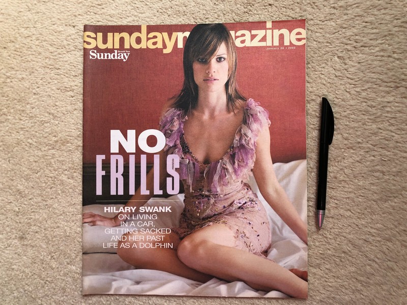 Hilary Swank No Frills Lifestyle Actor Movies Star Rare Vtg 2 Import magazines