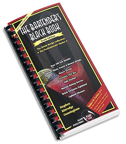 The Bartender’s Black Book 6th Edition by Stephen Kittredge Cunning Spiral bound