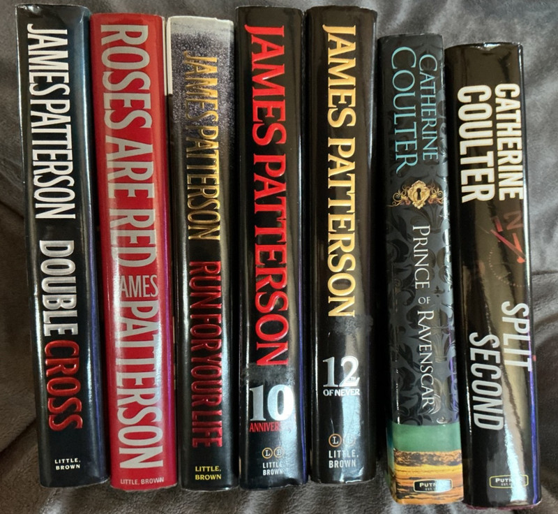 James Patterson/Catherine Coulter Lot of 7 Hardback Novels w/dust covers VGC