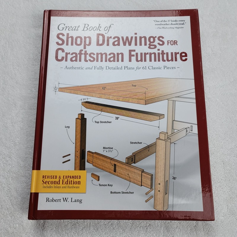 Great Book of Shop Drawings for Craftsman Furniture Hardcover / Very good Cond