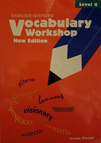 Vocabulary Workshop: Level G, Shostak, Jerome