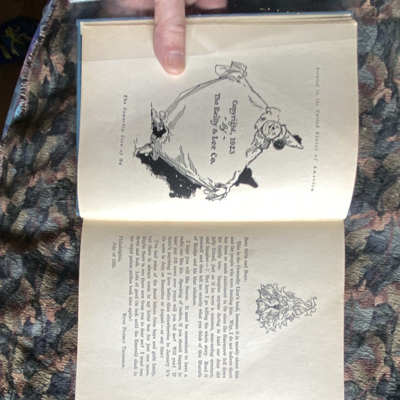 Ruth Plumly Thompson The Cowardly Lion of Oz Illustrated Hardcover Reilly & Lee gallery