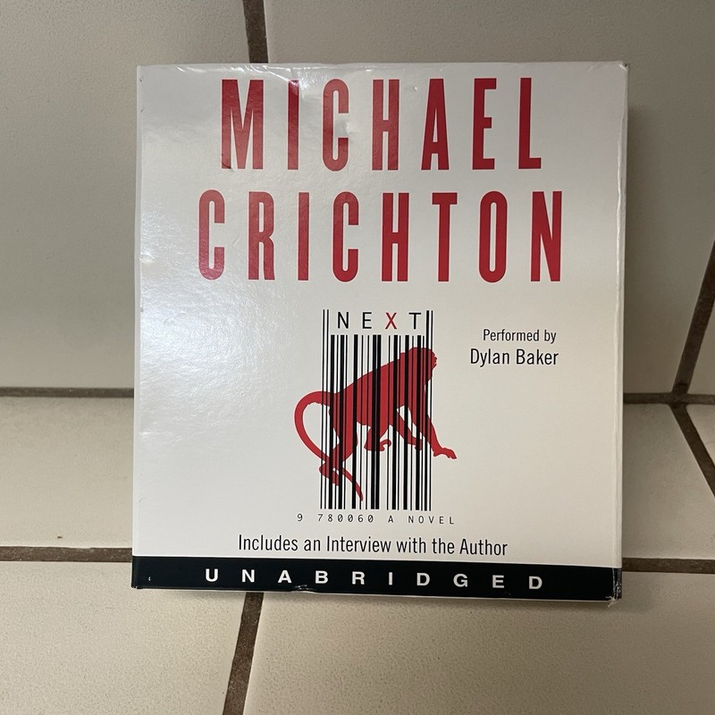 Michael Crichton Next Unabridged Audiobook Audio CD Read by Dylan Baker