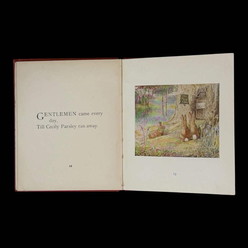 Book Illustrated Beatrix Potter RARE 1922 1st Ed Cecily Parsley's Nursery Rhymes gallery