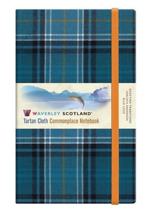 Blue Loch Waverley Tartan Notebook/Journal: Large: 21 x 13cm by Ron Grosset Hard