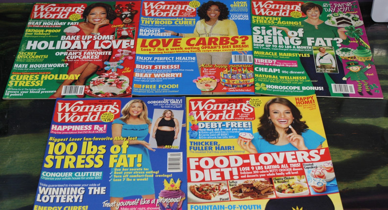 Womens World Magazine March 1 , 22 2010 , December 2009 , April & March 2010