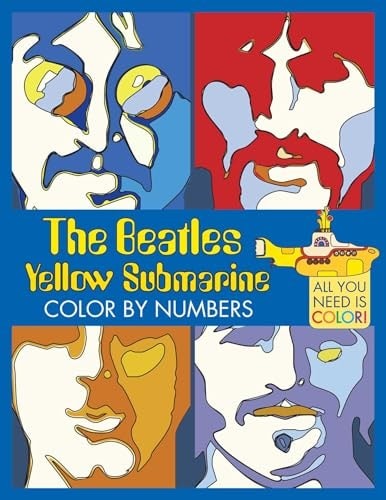 The Beatles Yellow Submarine Color By Numbers by Insight Editions (paperback)