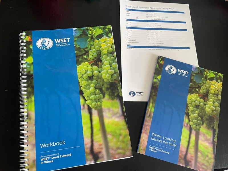 NEW: WSET Level 2 Wines Textbook/Workbook Study Pack – Current Edition, 2023