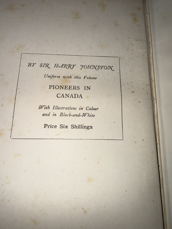 Sir Harry Johnston Pioneers in West Africa 1912 Blackie & Son HC Illustrated gallery
