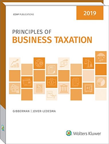 Principles of Business Taxation 2019