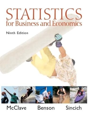 Statistics for Business and Economic…, Sincich, Terry