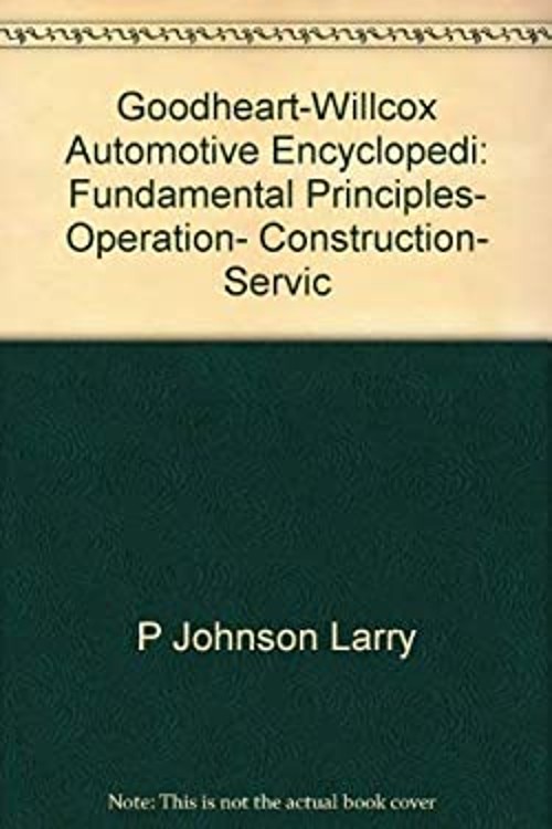 Automotive Encyclopedia Hardcover William K., Johnson, Larry Tobo