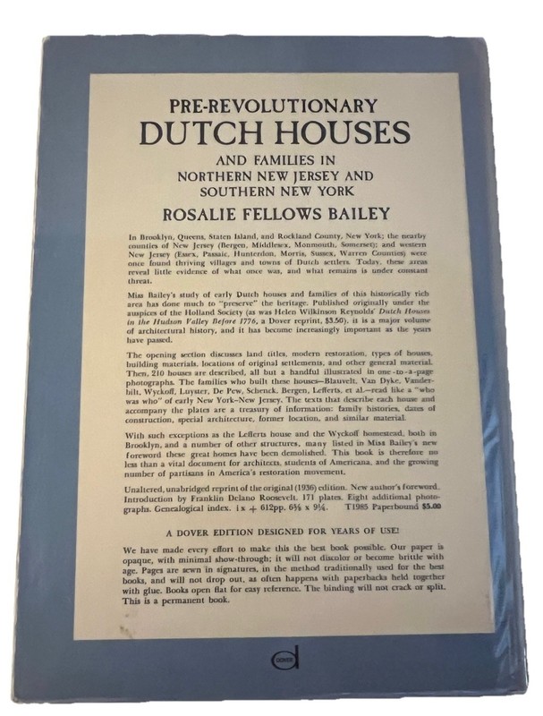 Pre-Revolutionary Dutch Houses and Families In Northern New Jersey & Southern NY gallery
