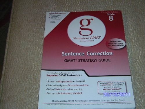 Sentence Correction GMAT Preparatio…, Manhattan GMAT