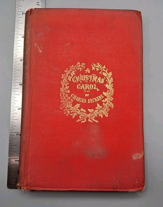 Antique Dated 1886 A CHRISTMAS CAROL by Charles Dickens Chapman and Hall Limited gallery