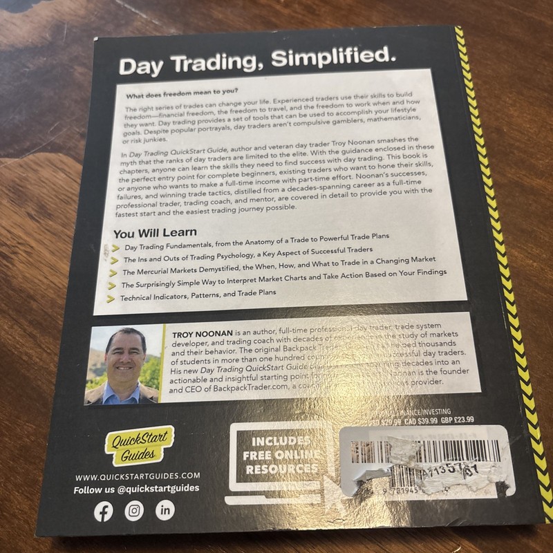 Day Trading QuickStart Guide: The Simpli... by Noonan, Troy Paperback / softback gallery