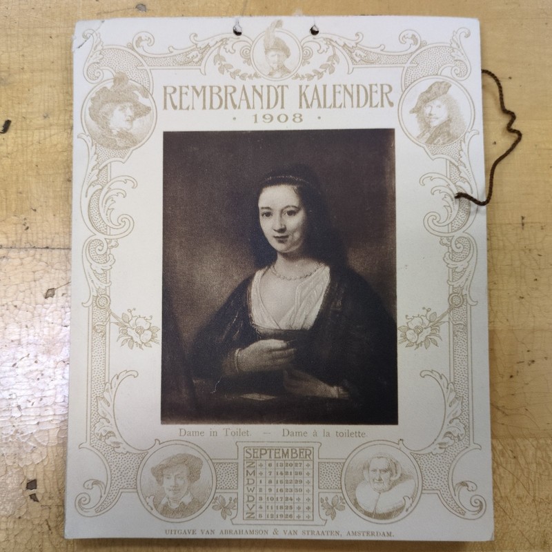 Antique 1908 Rembrandt Kalender Complete