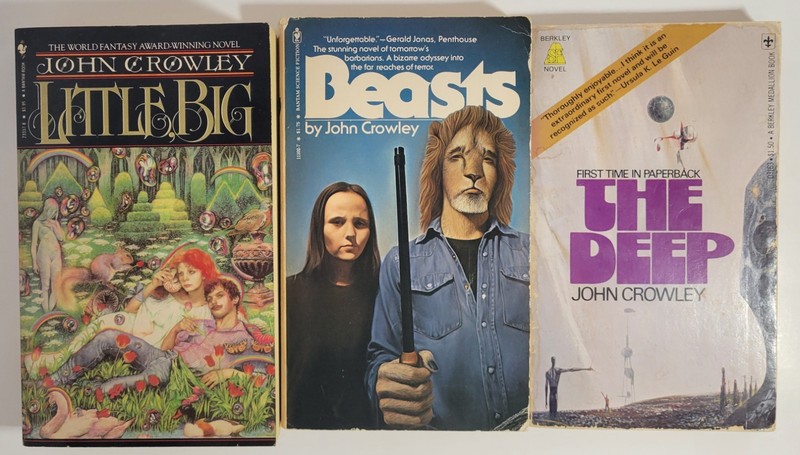 John Crowley Lot – Little Big / Beasts / The Deep – Vintage PB SF Fantasy