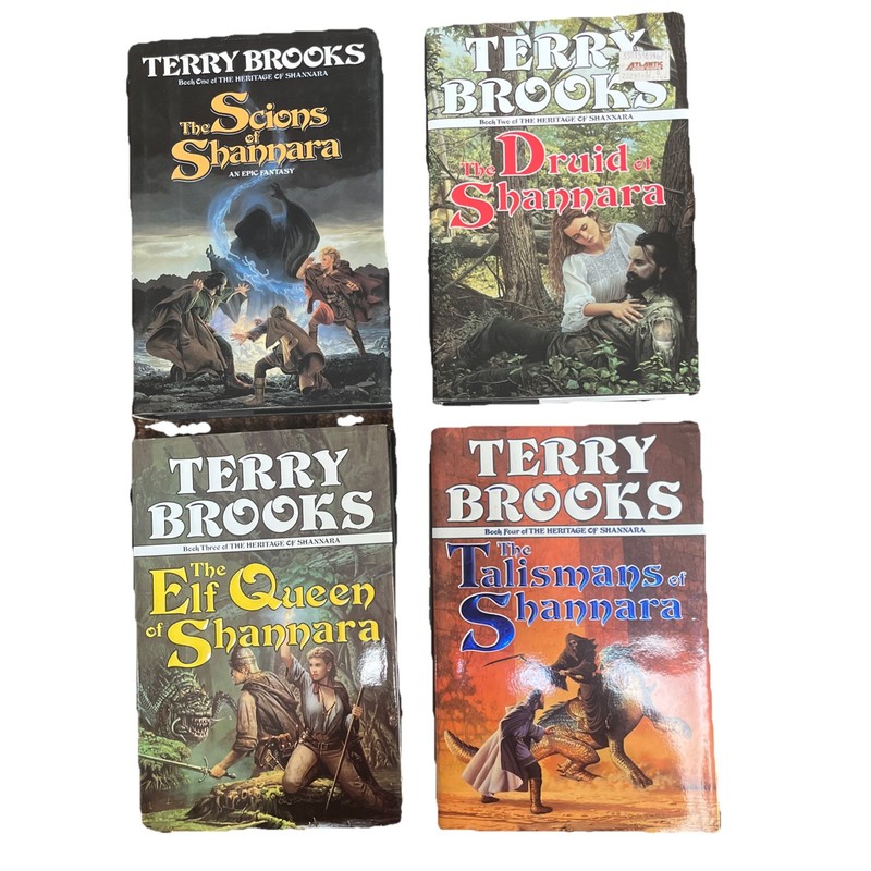 Heritage of Shannara Terry Brooks Del Rey 1993 COMPLETE SET 4 HCDJ Lot 1st/1st