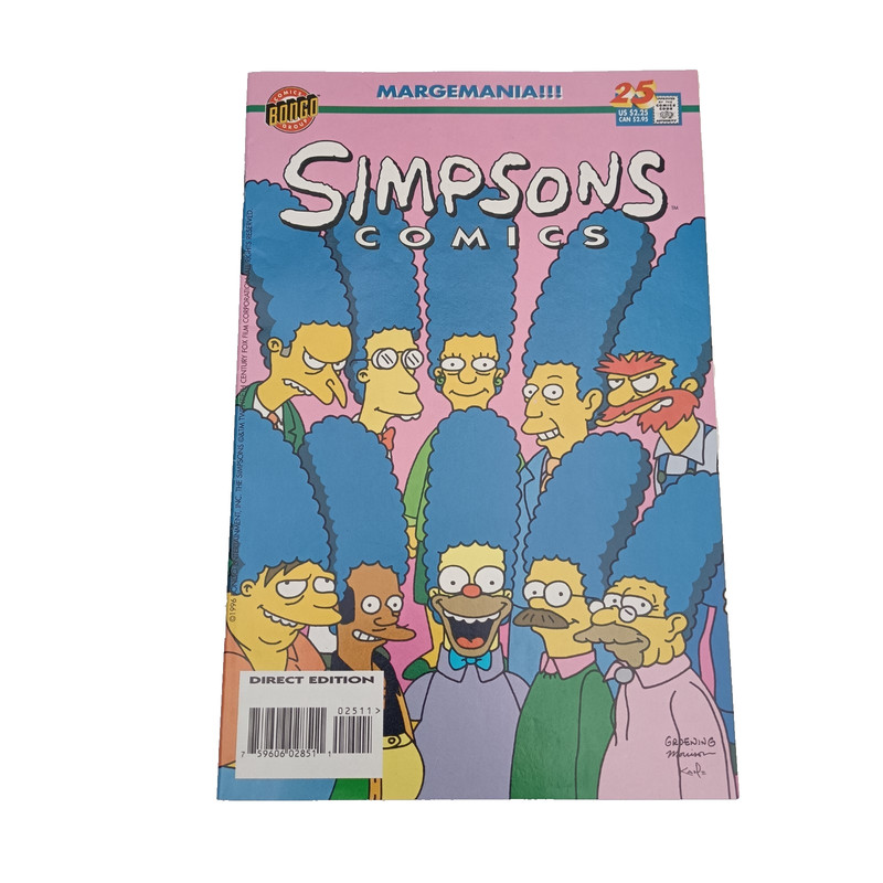 Simpsons Comics #25 1996 Bongo Comics Direct Edition Vintage Comic Matt Groening
