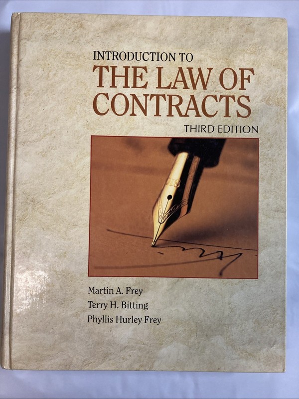 Introduction to the Law of Contracts Hardcover VG