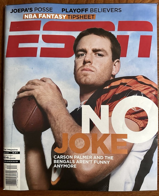 ESPN Magazine 2004 Carson Palmer Cover + Jamal Lewis Angela Ruggiero No Label