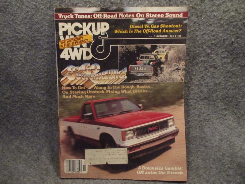 PickUp Van & 4wd Magazine Volume 11 No.1 October 1981 Isuzu Gas 4×4 Vs Diesel