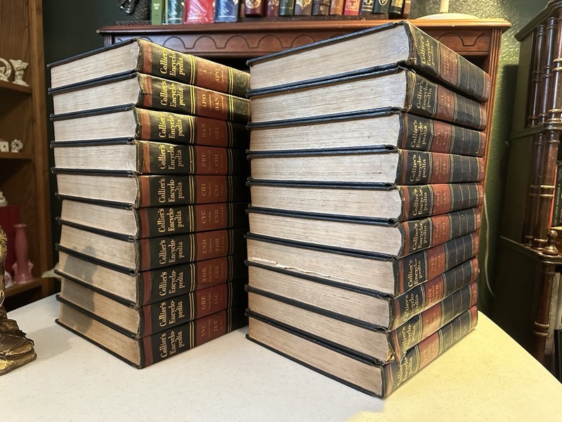 Collier's Encyclopedia Twenty Volumes with Bibliography and Index Complete Set gallery