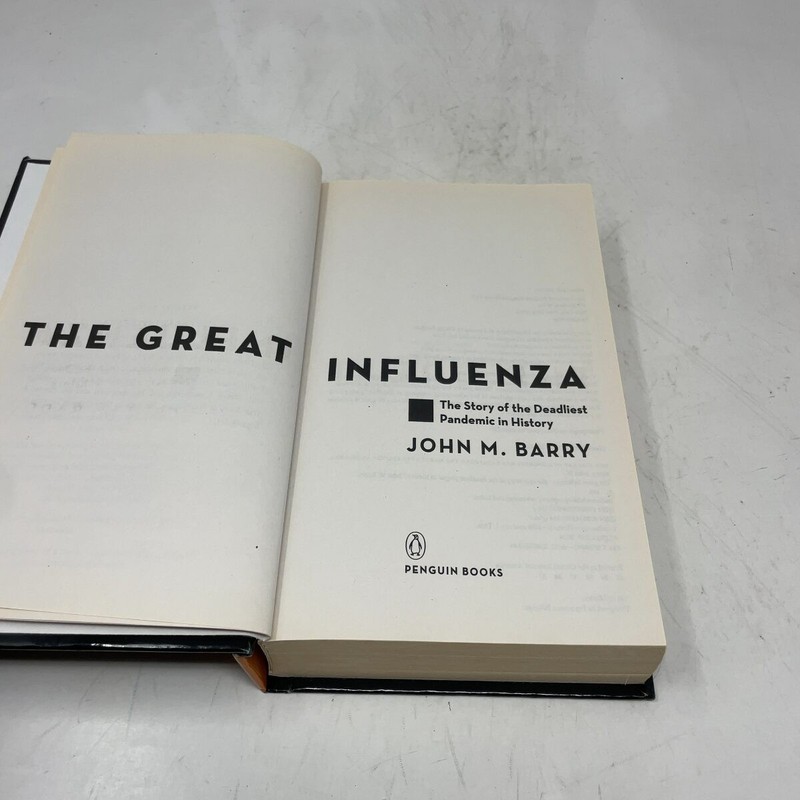The Great Influenza by John M. Barry HC First Thus Like New 2018 gallery