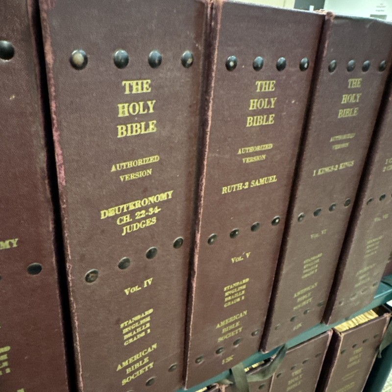 King James Version Braille Bible Complete Set 1-18 Standard English Braille gallery