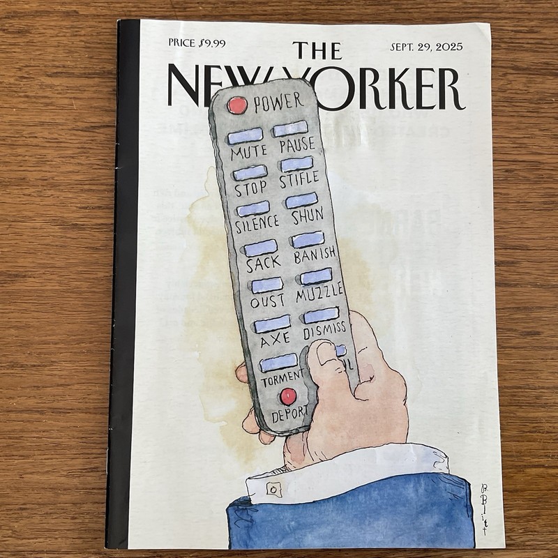 New Yorker 2025 September 29~Remote control~Trump power~AI doctors~fire season