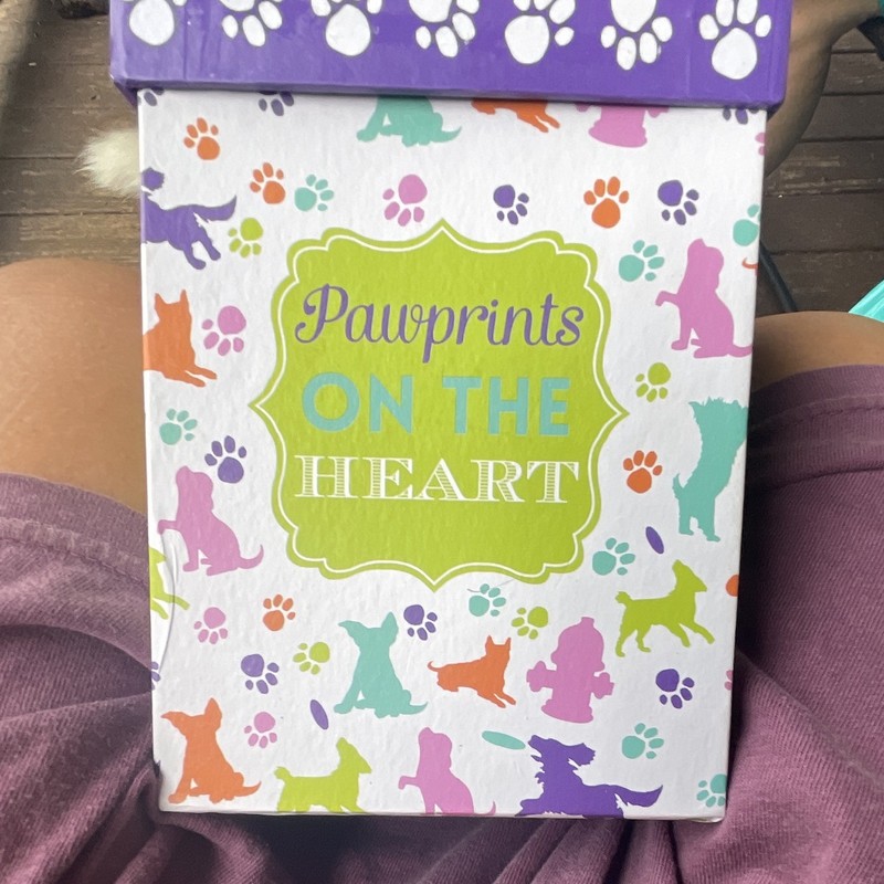 Pawprints on the Heart Stoneware Latte Mug 18oz Microwave and Dishwasher safe