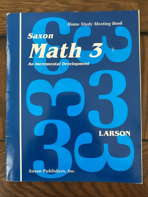 Saxon Math 3 Homeschool Student Meeting Book First Edition 3rd Grade No Writing
